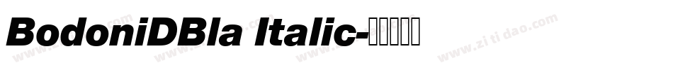 BodoniDBla Italic字体转换